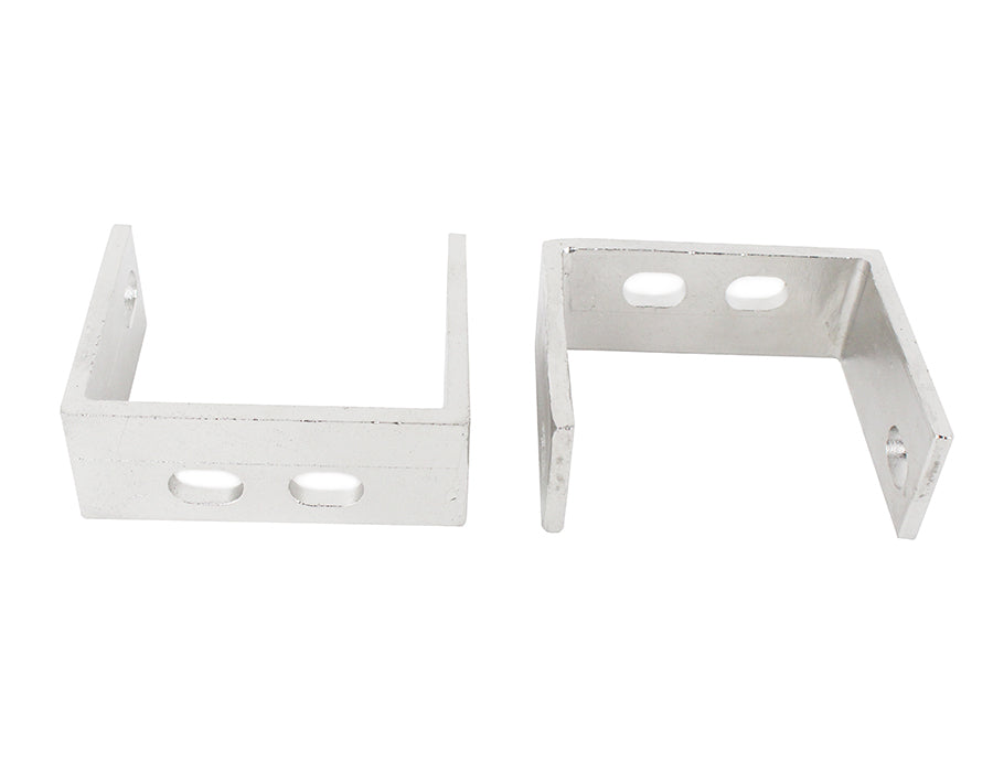 Kentrol 30527 Jeep YJ Rear Bumper Brackets Pair 87-95 Wrangler TJ Polished Silver Kentrol - Truck Part Superstore