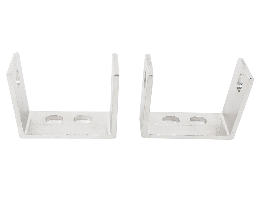 Kentrol 30527 Jeep YJ Rear Bumper Brackets Pair 87-95 Wrangler TJ Polished Silver Kentrol - Truck Part Superstore