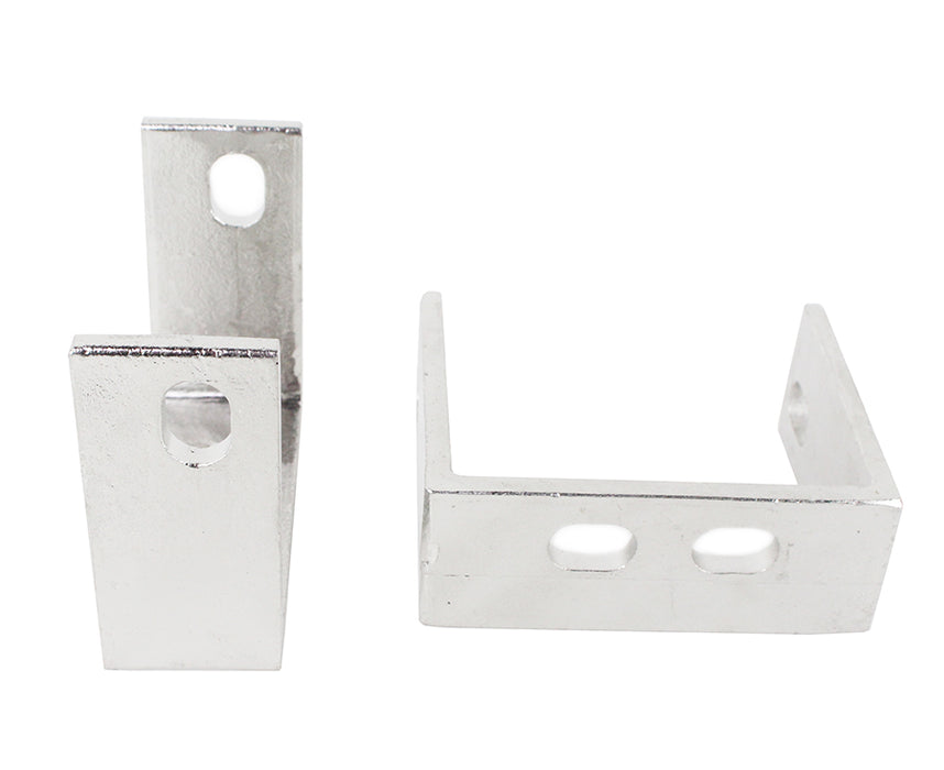 Kentrol 30527 Jeep YJ Rear Bumper Brackets Pair 87-95 Wrangler TJ Polished Silver Kentrol - Truck Part Superstore