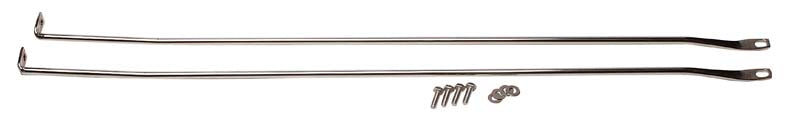 Kentrol 30529 Jeep TJ Strut Rod Kit  97-06 Wrangler TJ Polished Silver Kentrol - Truck Part Superstore