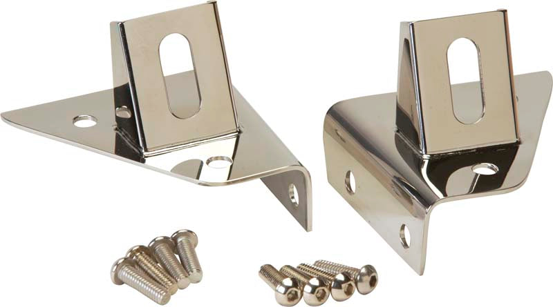 Kentrol 30531 Jeep CJ/YJ LED Light Bar Bracket Pair 76-95 CJ and Wrangler YJ Polished Silver Kentrol - Truck Part Superstore