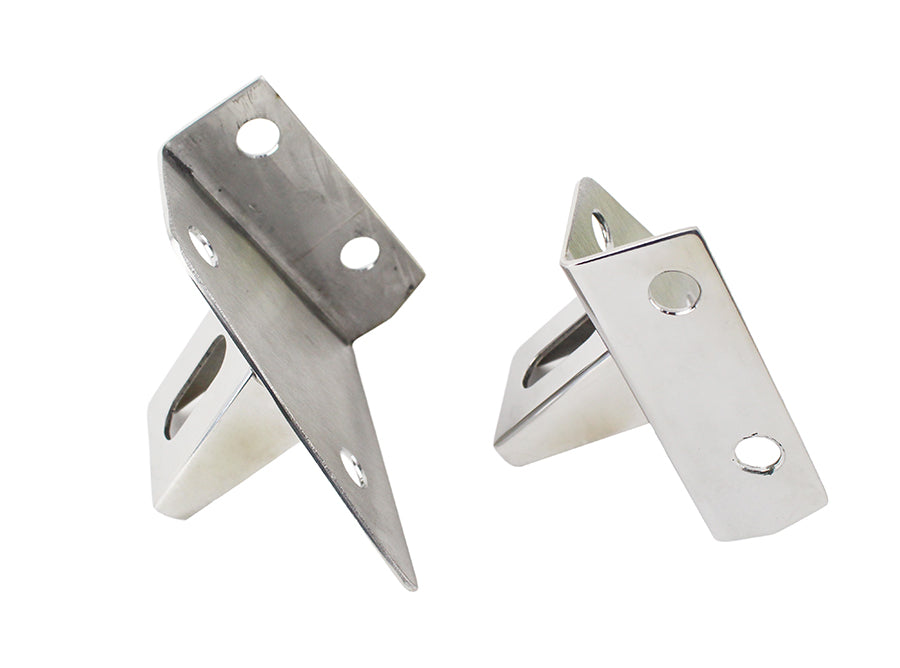 Kentrol 30531 Jeep CJ/YJ LED Light Bar Bracket Pair 76-95 CJ and Wrangler YJ Polished Silver Kentrol - Truck Part Superstore