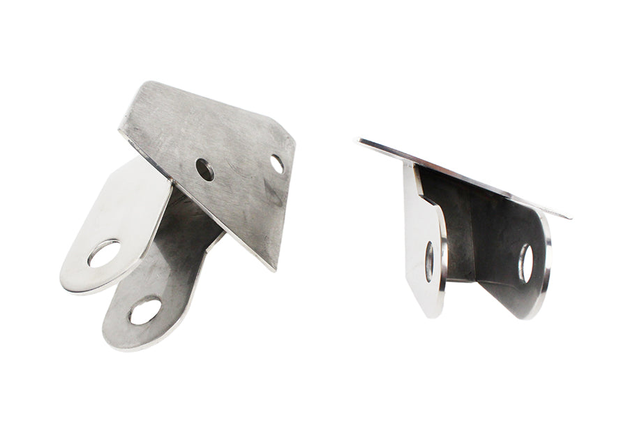Kentrol 30533 Jeep YJ Mirror Relocation Bracket Pair 87-95 Wrangler TJ Polished Silver Kentrol - Truck Part Superstore