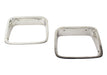 Kentrol 30536 Jeep YJ Headlight Bezels Pair 87-95 Wrangler TJ Polished Silver Kentrol - Truck Part Superstore