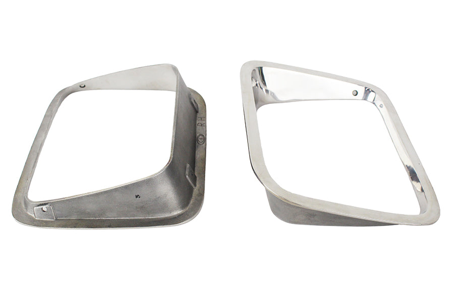 Kentrol 30536 Jeep YJ Headlight Bezels Pair 87-95 Wrangler TJ Polished Silver Kentrol - Truck Part Superstore