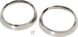 Kentrol 30537 Jeep CJ Headlight Bezels Pair 72-86 CJ Polished Silver Kentrol - Truck Part Superstore