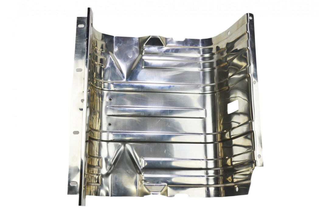 Kentrol 30539 Jeep CJ/YJ Gas Tank Skid Plate with strap 76-90 CJ and Wrangler YJ Polished Silver Kentrol - Truck Part Superstore