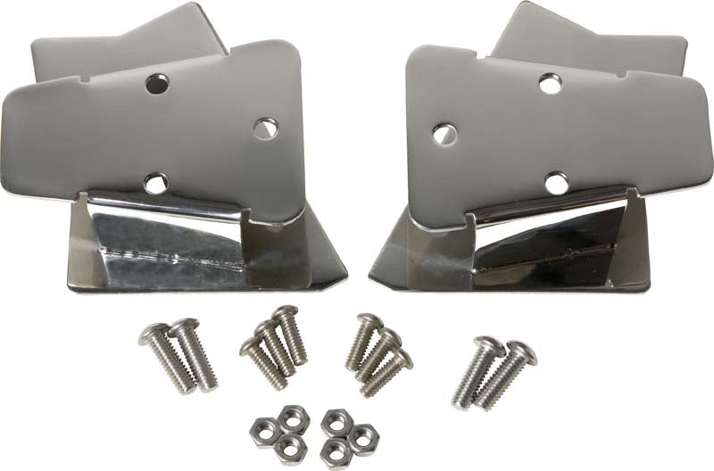 Kentrol 30542 Jeep TJ Mirror Relocation Bracket Pair 03-06 Wrangler TJ Polished Silver Kentrol - Truck Part Superstore