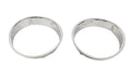 Kentrol 30543 Jeep TJ Headlight Bezels Pair 97-06 Wrangler TJ Polished Silver Kentrol - Truck Part Superstore