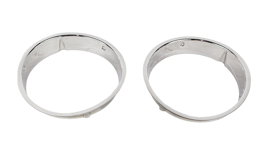 Kentrol 30543 Jeep TJ Headlight Bezels Pair 97-06 Wrangler TJ Polished Silver Kentrol - Truck Part Superstore