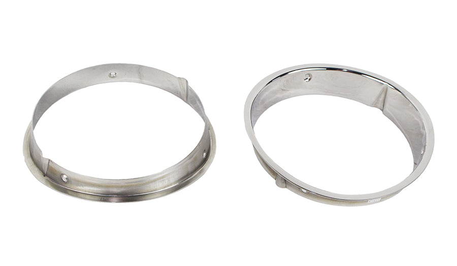 Kentrol 30543 Jeep TJ Headlight Bezels Pair 97-06 Wrangler TJ Polished Silver Kentrol - Truck Part Superstore