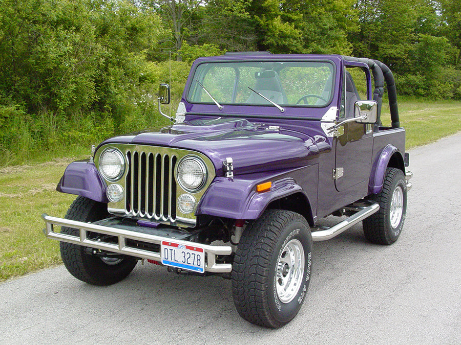Kentrol 30544 Jeep CJ Windshield Wiper Arms Pair 68-86 CJ Polished Silver Kentrol - Truck Part Superstore