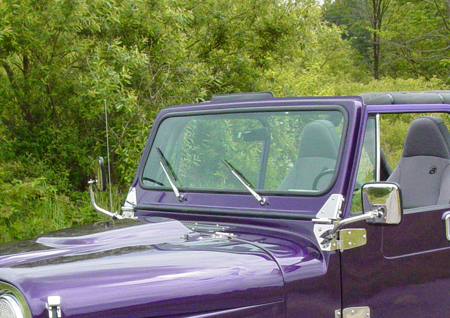 Kentrol 30544 Jeep CJ Windshield Wiper Arms Pair 68-86 CJ Polished Silver Kentrol - Truck Part Superstore