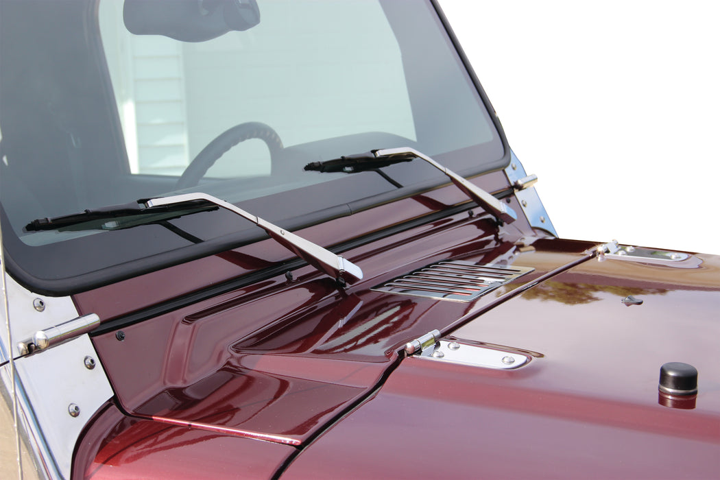 Kentrol 30546 Jeep TJ Windshield Wiper Arms Pair 97-06 Wrangler TJ Polished Silver Kentrol - Truck Part Superstore