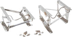 Kentrol 30552 Jeep CJ/YJ Seat Pedestals Pair 76-90 CJ and Wrangler YJ Polished Silver Kentrol - Truck Part Superstore