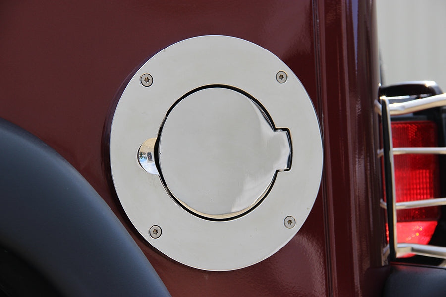 Kentrol 30553 Jeep TJ Billet Style Gas Hatch 97-06 Wrangler TJ Polished Silver Kentrol - Truck Part Superstore