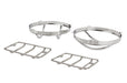 Kentrol 30557 Jeep TJ Euro Light Guard Set 4 Pieces 97-06 Wrangler TJ Polished Silver Kentrol - Truck Part Superstore