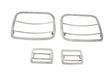 Kentrol 30558 Jeep YJ Light Guard Set 4 Pieces 87-95 Wrangler TJ Polished Silver Kentrol - Truck Part Superstore