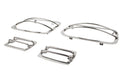Kentrol 30558 Jeep YJ Light Guard Set 4 Pieces 87-95 Wrangler TJ Polished Silver Kentrol - Truck Part Superstore
