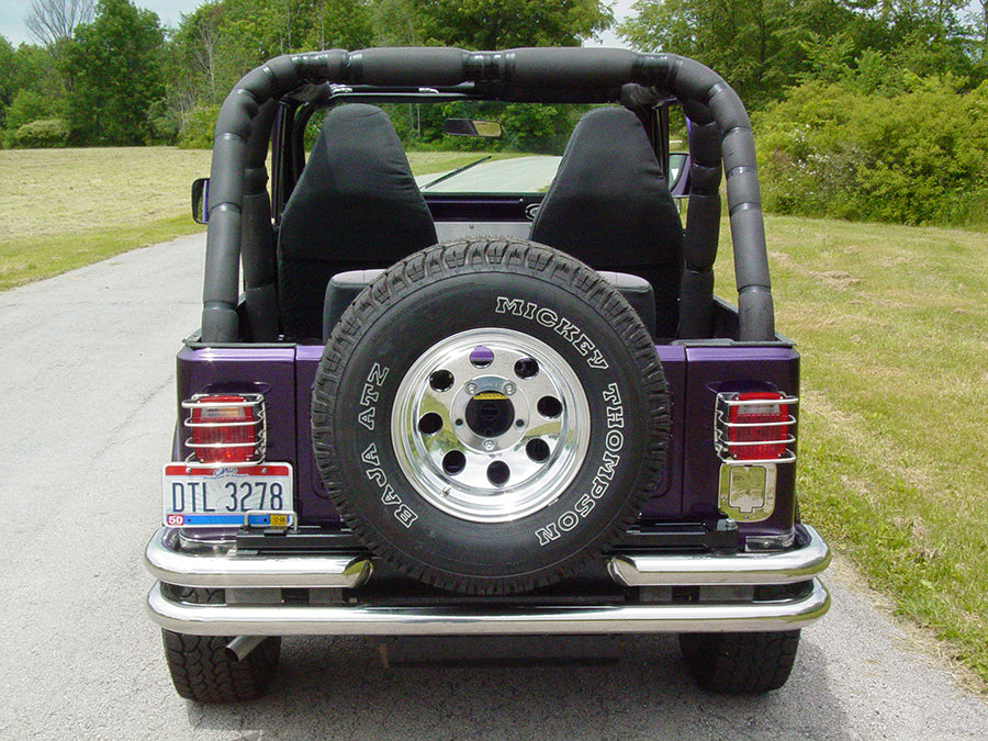 Kentrol 30559 Jeep CJ/YJ Billet Style Gas Hatch 77-95 CJ and Wrangler YJ Polished Silver Kentrol - Truck Part Superstore