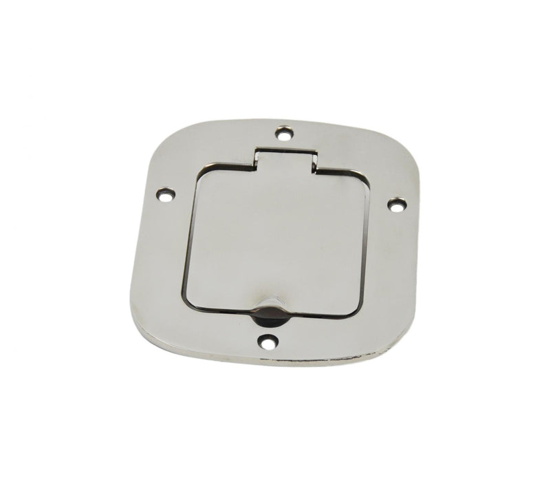 Kentrol 30559 Jeep CJ/YJ Billet Style Gas Hatch 77-95 CJ and Wrangler YJ Polished Silver Kentrol - Truck Part Superstore