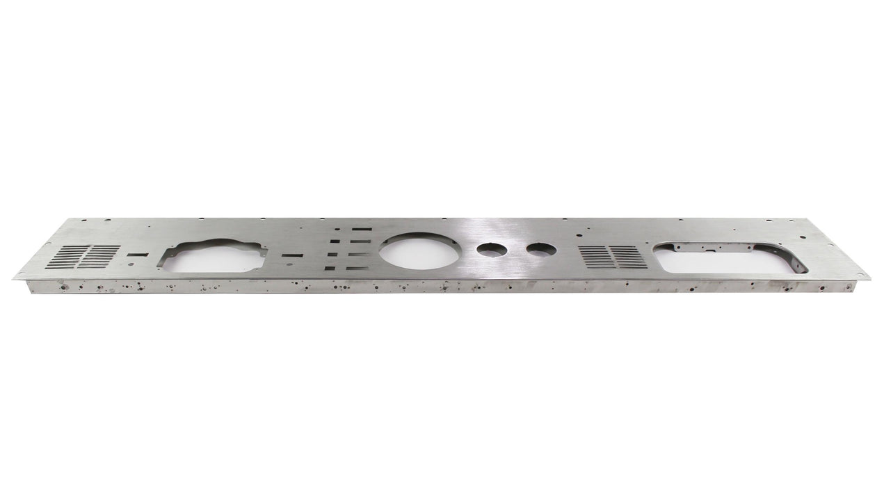 Kentrol 30562 Jeep CJ Dash Panel Without Radio Opening 76-86 CJ Brushed Silver Kentrol - Truck Part Superstore