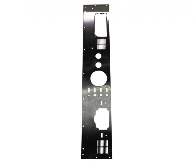Kentrol 30562 Jeep CJ Dash Panel Without Radio Opening 76-86 CJ Brushed Silver Kentrol - Truck Part Superstore