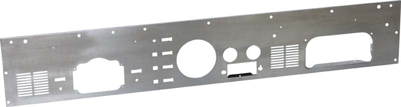 Kentrol 30565 Jeep CJ Dash Panel (with radio opening) 77-86 CJ Brushed Silver Kentrol - Truck Part Superstore