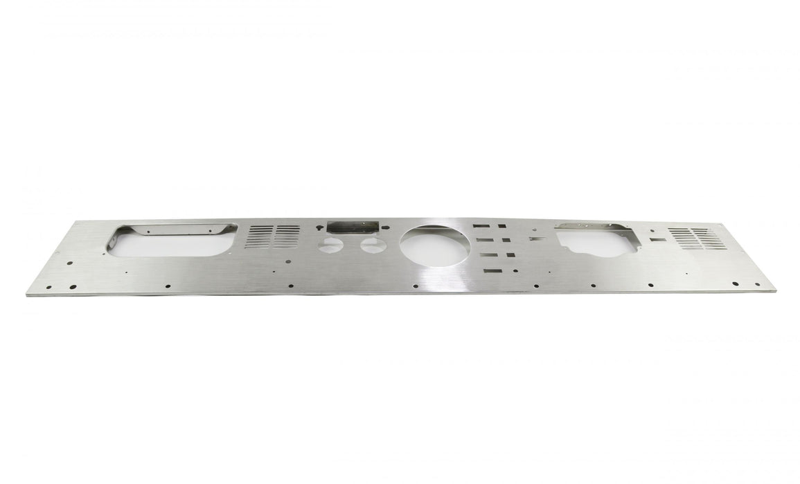 Kentrol 30565 Jeep CJ Dash Panel (with radio opening) 77-86 CJ Brushed Silver Kentrol - Truck Part Superstore