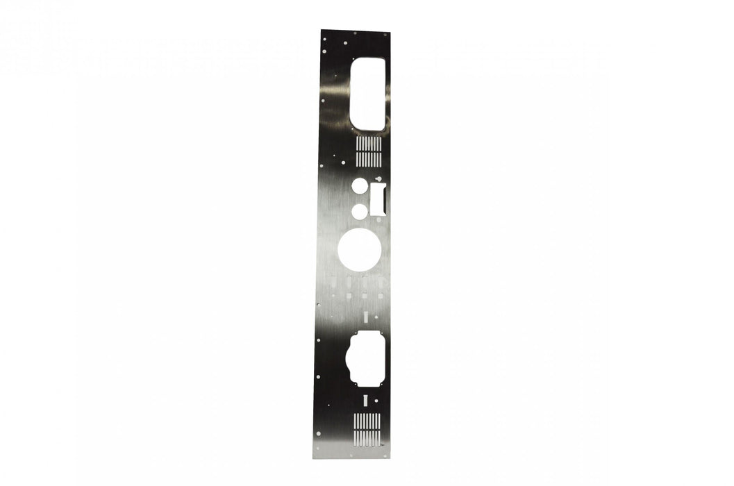 Kentrol 30565 Jeep CJ Dash Panel (with radio opening) 77-86 CJ Brushed Silver Kentrol - Truck Part Superstore