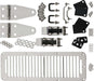 Kentrol 30570 Jeep CJ/YJ Hood Kit With TJ Style Hood Catch 78-95 CJ and Wrangler YJ Polished Silver Kentrol - Truck Part Superstore