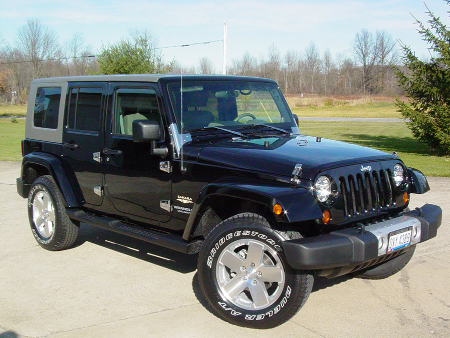 Kentrol 30571 Jeep JK Hood Catch Pair 07-18 Wrangler JK Polished Silver Kentrol - Truck Part Superstore