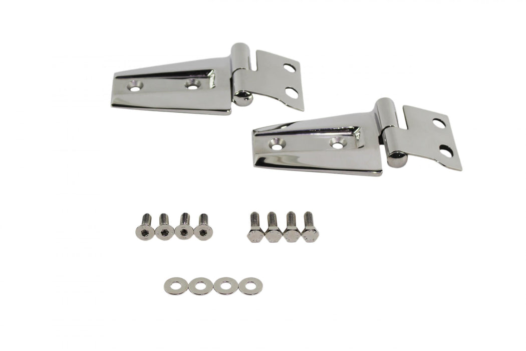 Kentrol 30572 Jeep JK Hood Hinge Pair 07-18 Wrangler JK Polished Silver Kentrol - Truck Part Superstore