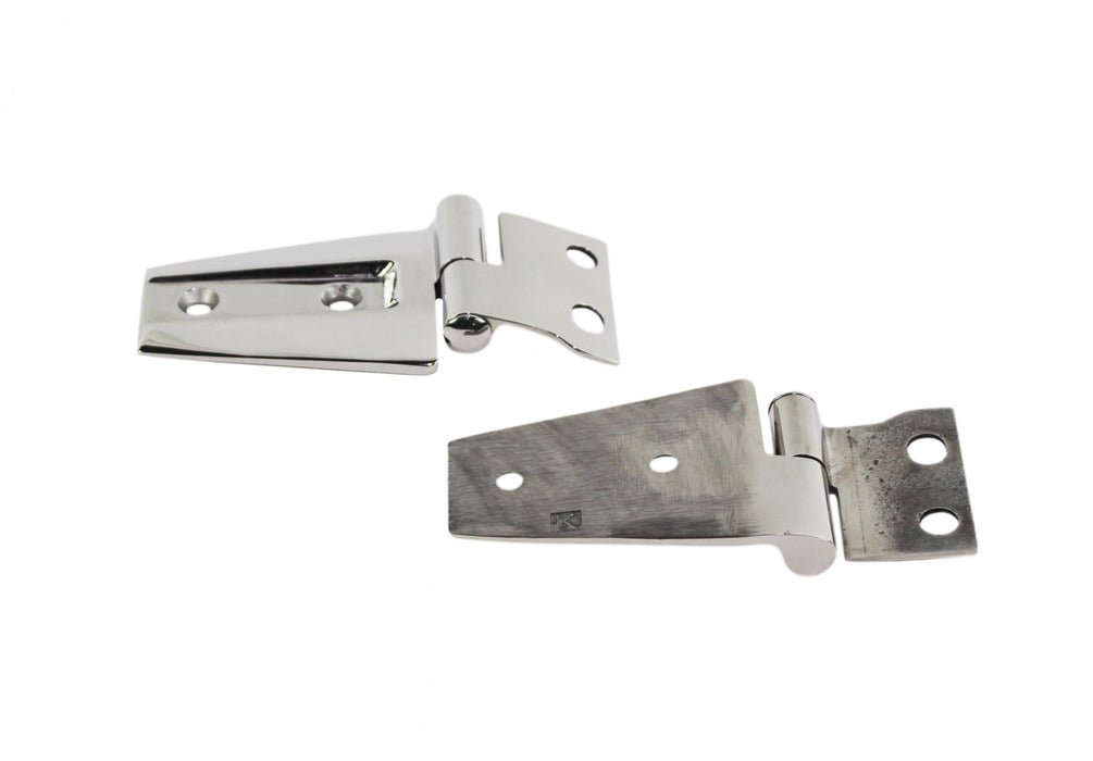 Kentrol 30572 Jeep JK Hood Hinge Pair 07-18 Wrangler JK Polished Silver Kentrol - Truck Part Superstore
