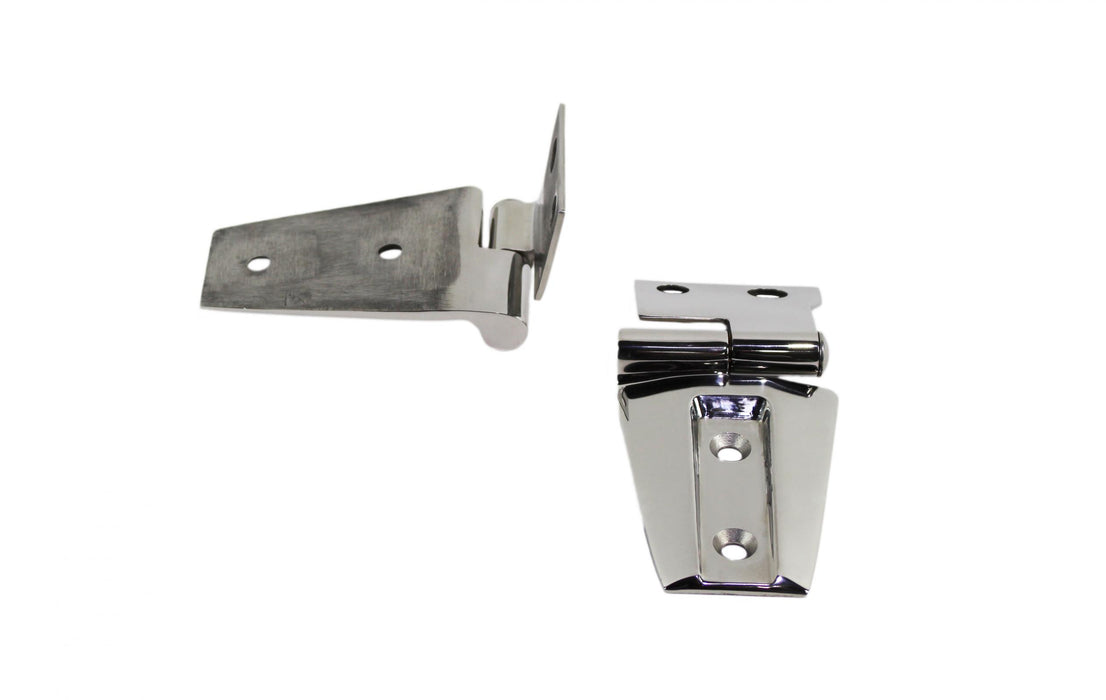 Kentrol 30572 Jeep JK Hood Hinge Pair 07-18 Wrangler JK Polished Silver Kentrol - Truck Part Superstore
