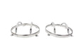 Kentrol 30573 Jeep JK Euro Headlight Guards Pair  07-18 Wrangler JK Polished Silver Kentrol - Truck Part Superstore