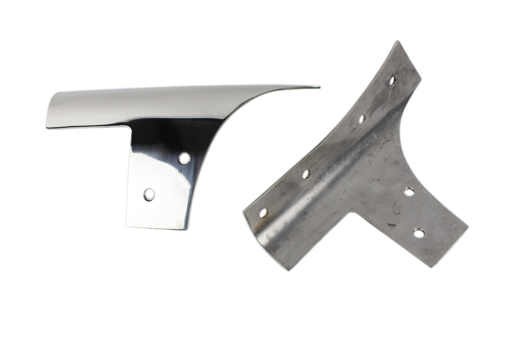 Kentrol 30574 Jeep JK Windshield Supports Pair 07-18 Wrangler JK Polished Silver Kentrol - Truck Part Superstore