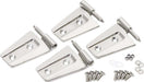 Kentrol 30575 Jeep JK Door Hinge Set 4 Pieces 2 Door 07-18 Wrangler JK Polished Silver Kentrol - Truck Part Superstore