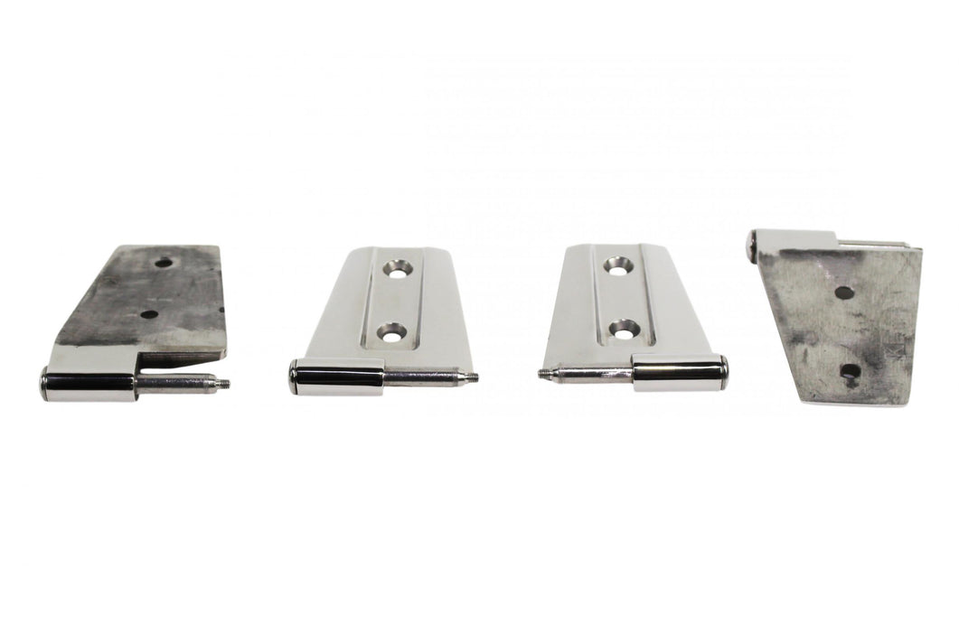 Kentrol 30575 Jeep JK Door Hinge Set 4 Pieces 2 Door 07-18 Wrangler JK Polished Silver Kentrol - Truck Part Superstore