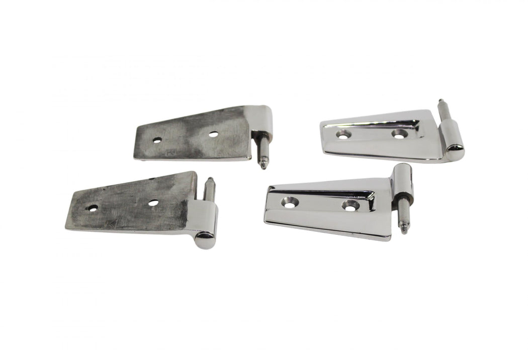Kentrol 30575 Jeep JK Door Hinge Set 4 Pieces 2 Door 07-18 Wrangler JK Polished Silver Kentrol - Truck Part Superstore