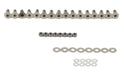 Kentrol 30576 Jeep JK Door Hinge Set 8 Pieces 4 Door 07-18 Wrangler JK Polished Silver Kentrol - Truck Part Superstore