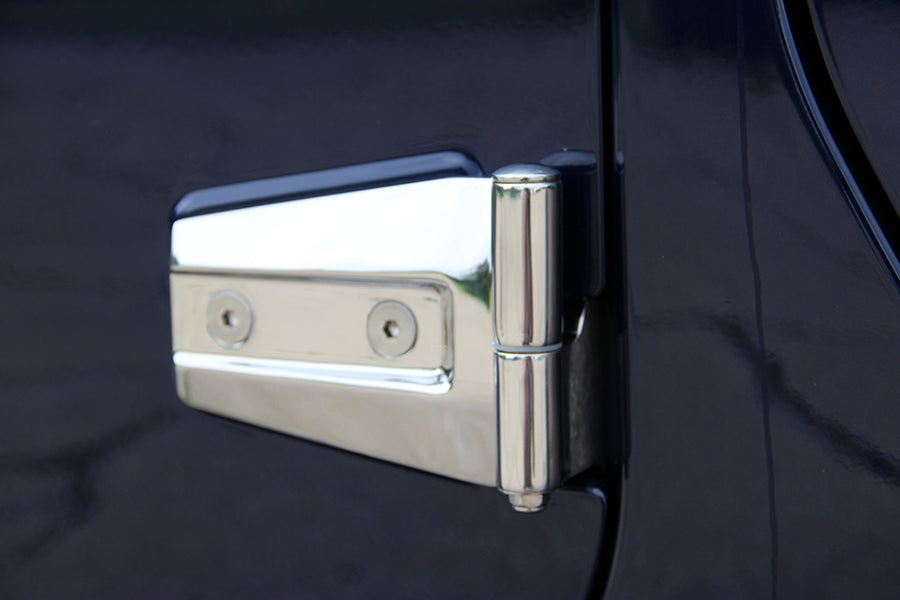 Kentrol 30576 Jeep JK Door Hinge Set 8 Pieces 4 Door 07-18 Wrangler JK Polished Silver Kentrol - Truck Part Superstore