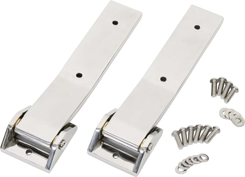 Kentrol 30578 Jeep JK Tailgate Hinge Pair 07-18 Wrangler JK Polished Silver Kentrol - Truck Part Superstore