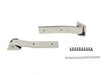 Kentrol 30578 Jeep JK Tailgate Hinge Pair 07-18 Wrangler JK Polished Silver Kentrol - Truck Part Superstore