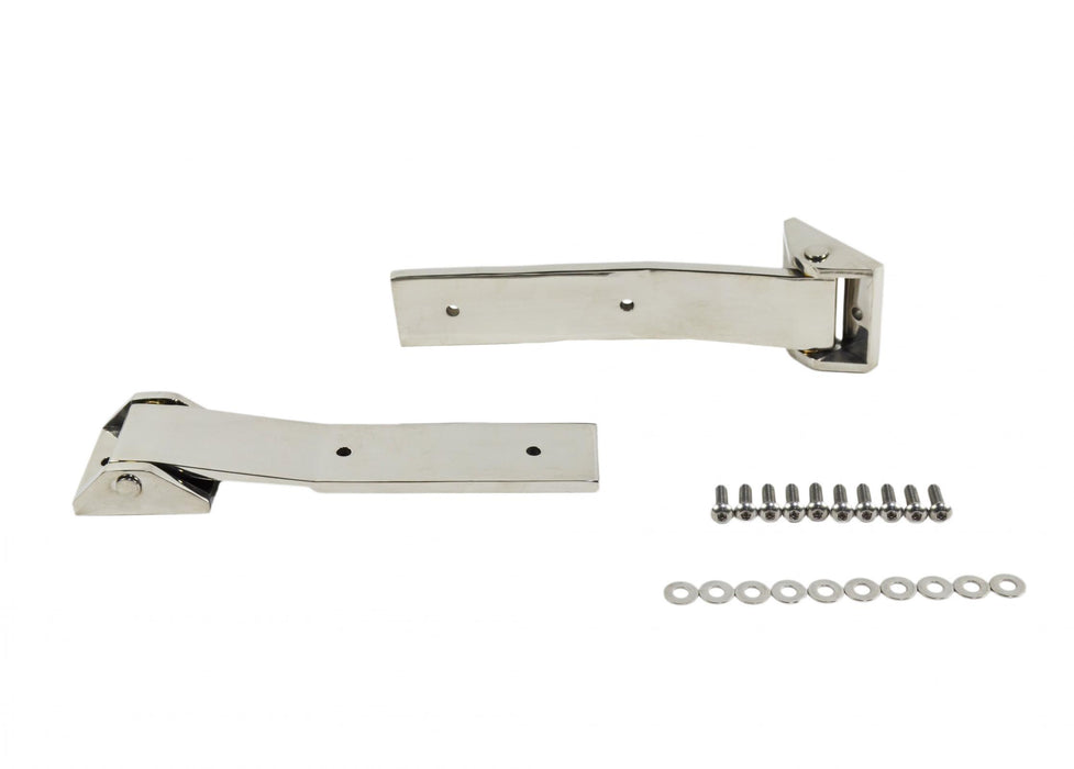 Kentrol 30578 Jeep JK Tailgate Hinge Pair 07-18 Wrangler JK Polished Silver Kentrol - Truck Part Superstore