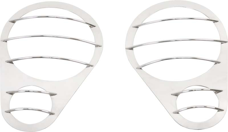 Kentrol 30579 Jeep JK Headlight Guards Pair 07-18 Wrangler JK Polished Silver Kentrol - Truck Part Superstore
