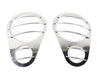 Kentrol 30579 Jeep JK Headlight Guards Pair 07-18 Wrangler JK Polished Silver Kentrol - Truck Part Superstore