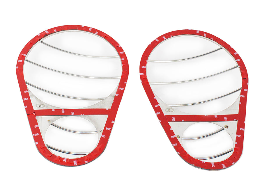 Kentrol 30579 Jeep JK Headlight Guards Pair 07-18 Wrangler JK Polished Silver Kentrol - Truck Part Superstore