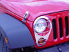 Kentrol 30579 Jeep JK Headlight Guards Pair 07-18 Wrangler JK Polished Silver Kentrol - Truck Part Superstore