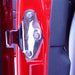 Kentrol 30580 Jeep JK Body Door Hinge Set 4 Pieces 2 Door 07-18 Wrangler JK Polished Silver Kentrol - Truck Part Superstore
